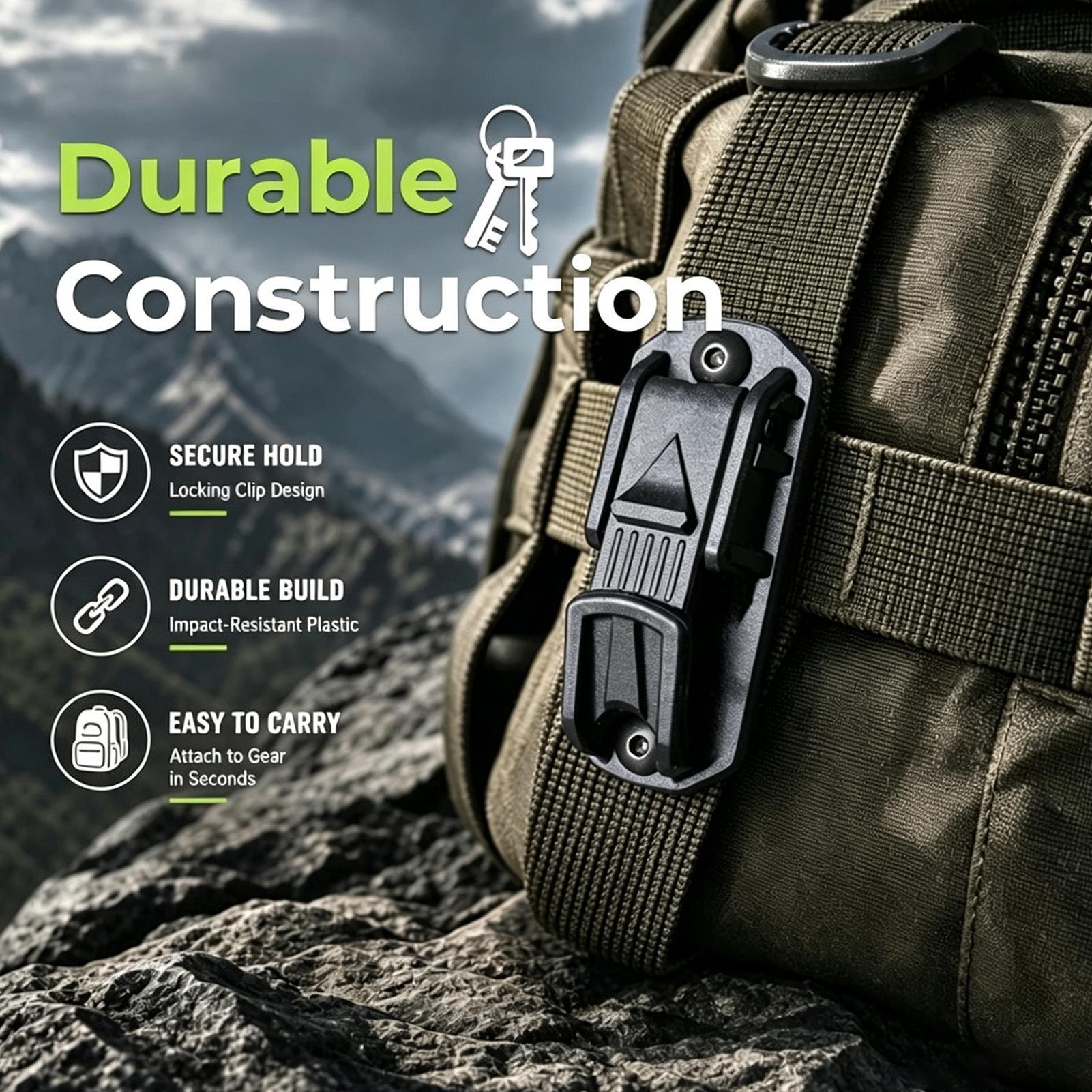 Heavy Duty Belt Clip Multifunc - Outdoor Adventure Backpack ulasan dan harga