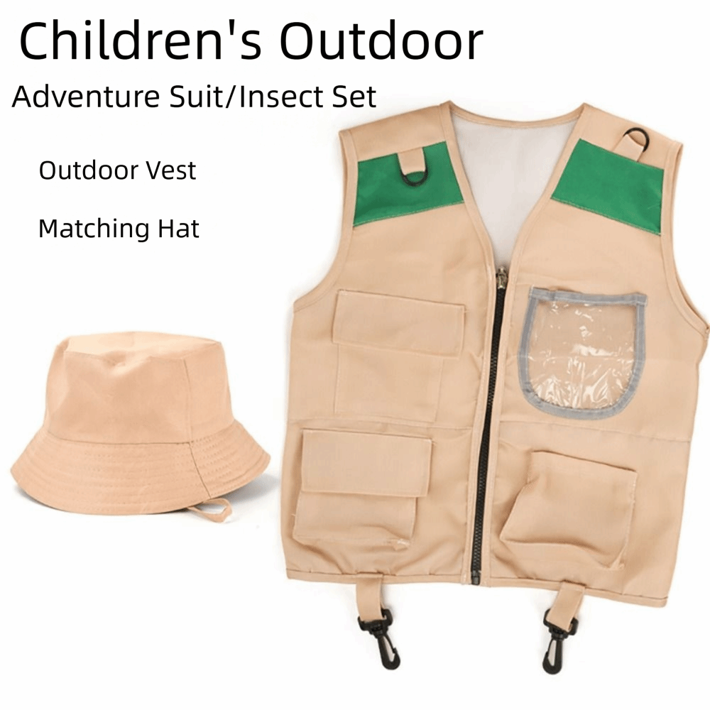 Multicolor Explorer Hat Vest D - Outdoor Adventure Kit For Kids ulasan dan harga
