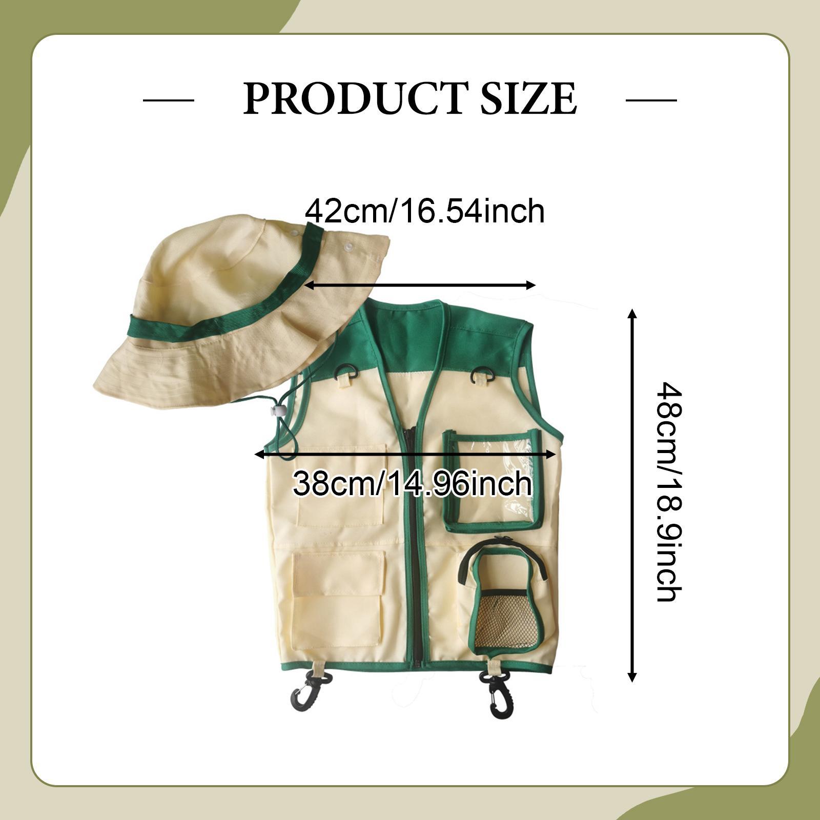 Kids Explorer Vest and Hat Pre - Outdoor Adventure Kit For Kids ulasan dan harga