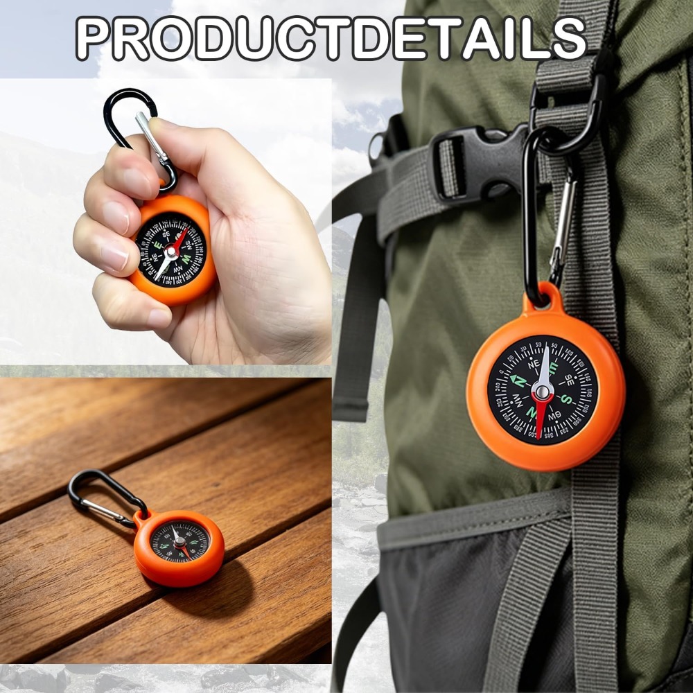 5-20 PCS Mini Compass Keychain - Outdoor Adventure Birthday Party ulasan dan harga